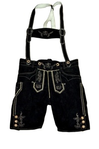 Pantalon bavarois personnalisé en gros Lederhosen cuir véritable personnalisé court Lederhose pour hommes - Product Image 5