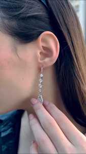 Boucles d'oreilles clous en diamant de laboratoire poire de 5,00 carats, fermoir à vis en or 14 carats - Product Image 4