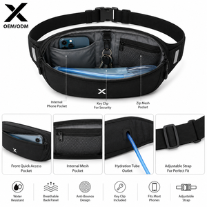 Riñonera Deportiva Impermeable Personalizada OEM, Riñonera para Correr, Riñonera Deportiva Reflectante con Soporte para Teléfono, Riñonera de Viaje para Fitness - Product Image 3