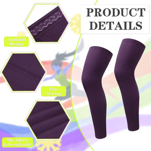 Codos y rodilleras profesionales de polipropileno, mangas de compresión para piernas, tejido que absorbe la humedad, transpirable, para entrenamiento en el gimnasio. - Product Image 2
