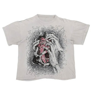 ยัวร์แบรนด์เสื้อยืดผ้าฝ้ายผู้ชายแขนสั้นพิมพ์ลายดีไซน์ลำลองคอกลมทรงปกติ - Product Image 6