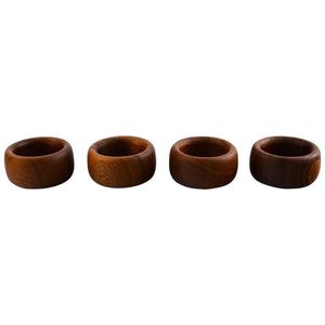 Anillos de Servilleta de Madera Ecológicos, Modernos y de Lujo, Hechos a Mano, Multifuncionales, para Bodas, Fiestas y Hogar, Venta al Por Mayor - Product Image 3