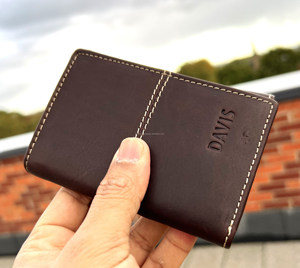 Certified RFID Blocking Genuine Leather Trifold <b>Wallet</b> <b>Men</b> Custom Logo Thin Credit <b>Card</b> ID Holder Wholesale NTW-0068 - Product Image 6