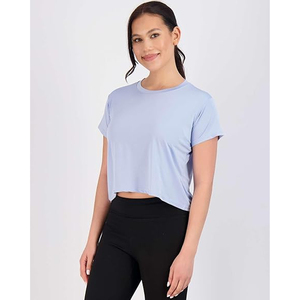 เสื้อยืดครอปแฟชั่นผู้หญิง ทรงโอเวอร์ไซส์ ผ้าฝ้ายนุ่ม สไตล์ลำลอง สำหรับคอลเลคชั่นสตรีทแวร์สมัยใหม่ - Product Image 1