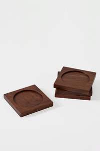 Ensemble de sous-verres en bois en gros avec emballage personnalisé pour l'exportation et le marché de détail - Product Image 3