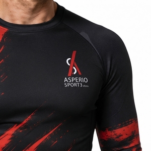 New Style OEM Design <b>Compression</b> MMA Custom Sublimated <b>Men</b> Long Sleeve Rash Guards Quick Dry Spandex/Polyester Custom Service - Product Image 6