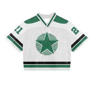 Camiseta de Fútbol Americano Personalizada, Estilo Urbano, Corta, Holgada, de Manga Corta, con Malla, Unisex - Product Image 6