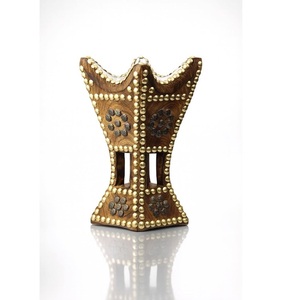 Quemador de incienso árabe tradicional de madera, soporte de incienso antiguo dorado, artículo de regalo de lujo - Product Image 3