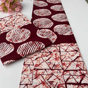 Tela africana con estampado de cera inspirada en Kenia y tela Ankara con elegantes diseños para vestidos, atuendos y proyectos de manualidades - Product Image 1