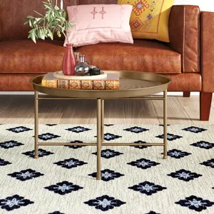 Mesa de Centro Industrial Portátil con Estructura de Acero Inoxidable y Tapa de Madera, Diseño Moderno con Función de Elevación y Almacenamiento para Sala de Estar - Product Image 6