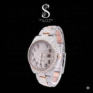 iced Out Moissanite Diamond Mechanical <b>Watch</b> Stainless Steel Band Sapphire Crystal Dial Alarm Unisex Hip Hop <b>Sport</b> Style - Product Image 1