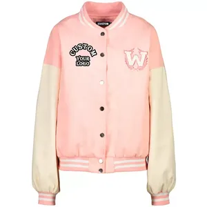 Chaqueta Deportiva Transpirable para Mujer, Chaqueta Varsity con Logotipo Personalizado Bordado, Ropa Casual Larga, Venta al Por Mayor OEM, Estilo Vintage de Invierno de Alta Calidad - Product Image 6