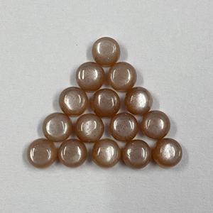 Piedra lunar marrón Natural 100%, piedra preciosa certificada de cabujón de grado AAA de 9mm para fabricación de joyas, piedras preciosas sueltas calibradas - Product Image 1
