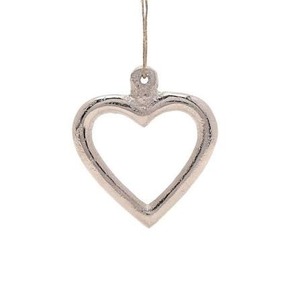 Adorno Metálico Premium en Forma de Corazón para Decoración Navideña y Colecciones de Regalos - Product Image 4