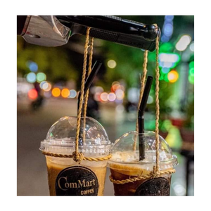 Support de tasses en jonc de mer naturel vietnamien en gros pour gobelets à emporter, accessoire réutilisable pour le transport de boissons pour cafés et buralisateurs - Product Image 3