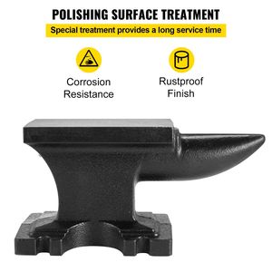 Incudine in Ghisa ad Alta Durezza con Corno Singolo, 25 libbre/11 kg, 6.8 x 3.5 Pollici, Base Stabile da Banco, Corno Robusto - Product Image 5