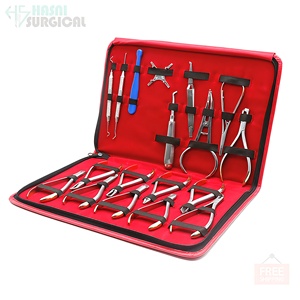 Juego de Herramientas de Ortodoncia Dentales de Acero Inoxidable Alemán Personalizado, Alicates y Cortadores en Bolsa con Cierre, Instrumentos de Ortodoncia con Certificación CE - Product Image 1