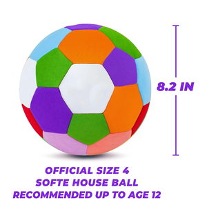 Balón de Fútbol de Alta Calidad con Acolchado de Goma Suave, Tamaño 4, Resistente y Ligero, para Entrenamiento en Interiores - Product Image 5