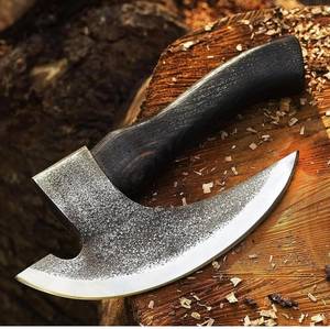 ขวานเหล็กตีขึ้นรูปพร้อมด้ามไม้ สำหรับงานไม้ DIY ระดับมืออาชีพ - Product Image 1