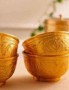 Bol à dessert Premium de haute qualité en laiton à prix raisonnable pour la maison, bol de la meilleure qualité BoldBlossom - Product Image 2