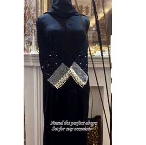 High Quality Women Abaya with 3D Floral Embroidered Design Elegant Dubai <b>Kaftan</b> Islamic Dress for Women Available for Best Price - Product Image 1