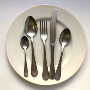 Ensemble de couverts en acier inoxydable pour restaurant, qualité professionnelle, fourchette, couteau, cuillère, cuillère à café pour tables à manger - Product Image 5
