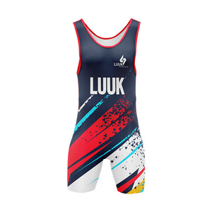 Traje de Lucha Personalizado para Hombre, Sublimado, Ajustado, de Una Pieza, de Secado Rápido, en Spandex y Poliéster, para Artes Marciales - Product Image 4
