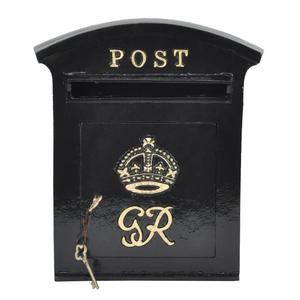 Luxury VR Post Holder <b>Box</b> And Dropbox With <b>Lock</b> Event Supplies Holiday Decoration Wall Mount Letter <b>Box</b> Rustic Metal - Product Image 3