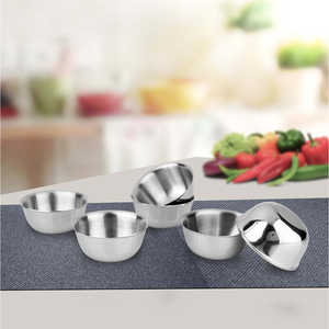 6 PCS Small <b>Stainless</b> <b>Steel</b> <b>Bowls</b> with Signature Matt Finish Premium Quality Product - Product Image 1