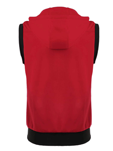 Camiseta de Baloncesto de Secado Rápido para Hombre, Camiseta Deportiva Transpirable sin Mangas con Capucha de Entrenamiento, Impresión de Logotipo Personalizado - Product Image 3