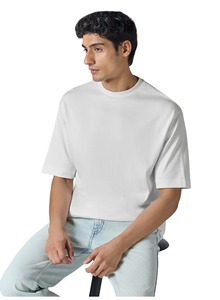 Camiseta Oversize Bordada para Hombre y Mujer, Hombros Caídos, Corte Holgado, Manga Corta, Algodón Casual, Estilo Urbano, Top Unisex Oversize Holgado - Product Image 3