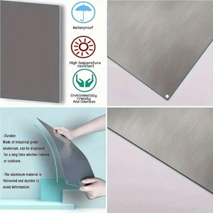 Targa in metallo CIFbuy per negozio, magazzino, cantiere - Protezione e avvertenza: Si prega di non entrare - Servizio di selezione numero disponibile - Product Image 5