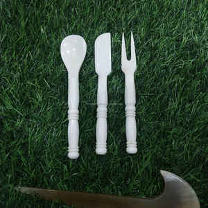 Juego de Cucharas de Servir de Hueso de Búfalo de Lujo Vintage, Utensilios de Cocina Ecológicos Hechos a Mano para Fiestas a Precio Económico - Product Image 4