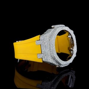 Montre numérique GA2100 entièrement sertie de diamants, montre personnalisée Hip Hop Bling, montre de luxe à l'aspect diamant, montre de mode streetwear pour hommes - Product Image 2