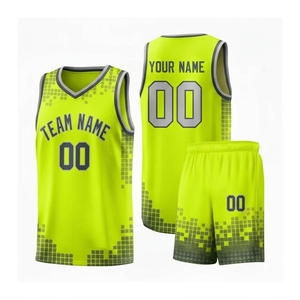 Wholesale Design Retro Sublimation Reversible Basket Ball Kids Singlets Vests Kit Set Shirt Men Basketball Uniform Jersey - Product Image 1