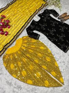 Elegant Design Latest Fashionable Indian Punjabi High Quality Ethnic Dress Suit <b>Women's</b> Salwar Kameez with Dupatta Set Dress - Product Image 4