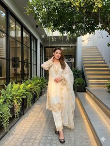 DESIGNER HEAVY FUAX GEORGETTE EMBROIDERY WORK 3 PIS SALWAR KAMEEZ for WOMEN - Product Image 2