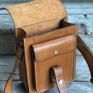 Sac bandoulière en cuir unisexe décontracté - Product Image 1