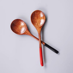 Top Quality Wood Spoon Enamel Printed Pearl Handle Minimalist Design Durable Long Handle Utensils For Kitchen Use - Product Image 3