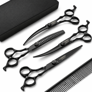 Premium Pet Grooming <b>Scissors</b> Set – Made from High-Quality Stainless Steel, Professional <b>Dog</b> & Cat Hair Cutting Kit with Case - Product Image 1