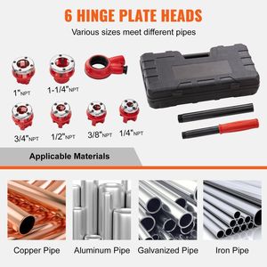 Kit de roscadora de tubos con trinquete y estuche de almacenamiento - Product Image 4