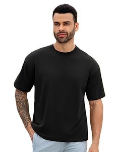 เสื้อยืดสีขาวคุณภาพสูง ผ้าฝ้าย พิมพ์ลายกราฟิกได้ตามต้องการ เสื้อยืดโอเวอร์ไซส์ทรงใหญ่สำหรับผู้ชาย - Product Image 2