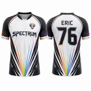 เสื้อแข่งอีสปอร์ต All Over Esports รุ่นโมเดิร์นเรโทร สำหรับเยาวชนและผู้หญิง สินค้าสำหรับแฟนคลับ ผลิตจำนวนน้อยตามสั่ง จัดหาและจัดซื้อ - Product Image 3