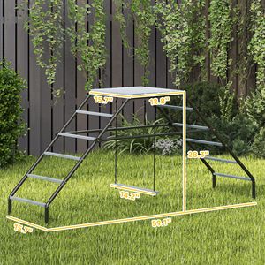 Posatoi Regolabili per Pollaio con 10 Barre di Sostegno per Gabbie di Animali da Fattoria e Giardino - Product Image 3