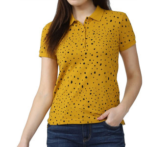 Polo respirant personnalisé pour femme, tissu en coton de haute qualité, polo de golf pour femme, prix de gros - Product Image 1