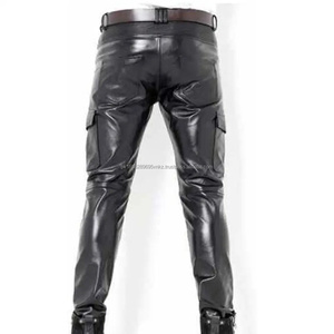 High Quality Motorbike Pants Men Moto Buffalo Leather Protective Gear Riding Motocross Pants Touring Motorbike <b>Trousers</b> - Product Image 2