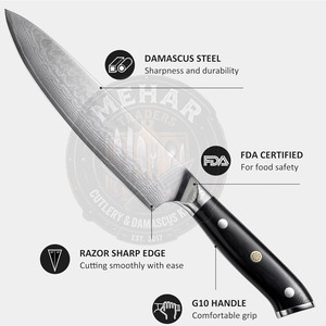 Oem Service Latest Style Damascus Knifes Light Weight Damascus Knifes <b>Hand</b> <b>Tools</b> Damascus Knifes - Product Image 2