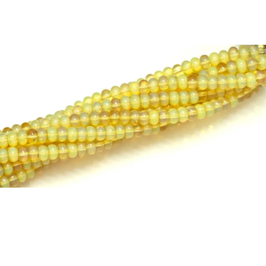 Hermosas cuentas de cuarzo transparente en tono amarillo dorado, forma redonda y lisa, cuentas de cuarzo de 7-8 mm, cuentas de piedras preciosas lisas, cuentas para joyería artesanal. - Product Image 5