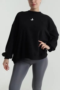 Sweat-shirt décontracté pour femmes grandes tailles, fermeture éclair 1/4, imperméable, écologique, séchage rapide, logo personnalisé, coton, polyester, polaire - Product Image 5