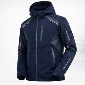 Chaqueta Softshell con Capucha para Hombre HAPPY HORSE, de Alta Calidad, Transpirable e Impermeable, con Logotipo Frontal, para Deportes al Aire Libre y Estilo Casual - Product Image 6
